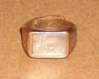 Tom Mix Signature Ring Sterling Silver Top 1942 Ralston Cereal Mail Away Premium