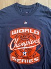 Rare Majestic Houston Astros 2017 Mlb World Series S s T-shirt - Size Large