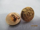 Chanel 1 Vintage Gold Tone Metal  Hammered Button Cc Logo 14mm Stamped