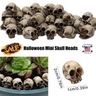 60  skeleton Head Mini Skeleton Head Small Mini Skulls Halloween Decor For Garden