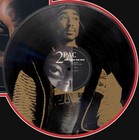2pac Tupac Lazer Etched Black Vinyl Record Reproduction Signed Lp Display