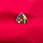 Desert Storm 1991 Gold Tone   Enamel Shield Lapel Pin Army Military Usa