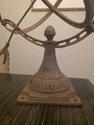 Antique Estate Cast Iron Garden Armillary Sundial Roman Numerals Vintage 21 