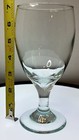 Set Of 4 Vintage Heavy Hand Blown Crystal Short Stem Singing Wine Water Glasses
