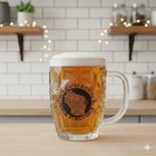 New Glarus Brewing Co Drink Indigenous Wisconsin Dimpled Glass Beer Stein Mug