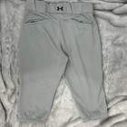 Under Armour Womens Softball Pants Gray Cropped Medium Fit Dry Gear Athletic