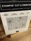 Stampin  Up  Cobwebs- 3d Embossing Folder-retired -new