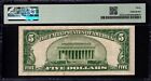 1934 A  5 Silver Certificate Note Late Finish Plate 307 Fr 1651lfp Pmg Vf 30