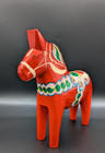 Vintage Red 8  Wooden Horse  Akta Dala Hemslojd Grannas A  Olsson Sweden