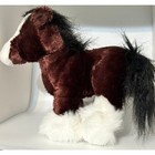 Ganz Webkinz Hm139 Clydesdale Horse - Brown Horse - No Code tag - Plush Only