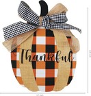 Esur Fall Decorations For Home  Rustic Thankful Grateful Blessed 