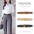 Versatile Belt For Suit Dresses   Trousers -black Alloy Elegant Fresh And Sweet