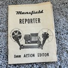 Vintage Mansfield Reporter 8mm Film Editor With Box