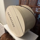 Vintage Nordstrom Hat Box Cream Color 1970s Large 14x8 Large Pristine Jumbo