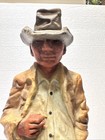 Lionstone Sculptured Porcelain Whisky Decanter Casual Indian 1969