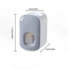 Waterproof Automatic Toothpaste Dispenser Wall Mount Squeezer Toothbrush Holder