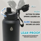 Insulated Water Bottle With Hidden Safe   stainless Steel 32 Oz Non-bpa Easy Carry