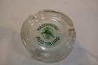 Vintage German Hasen Brau Augsburg Glass Beer Ashtray Cigar Ashtray Decor