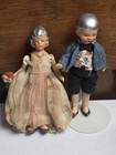Antique Pr Hertwig German Bisque Dollhouse Miniature Dolls Man Woman Marquis