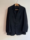 Paul Harnden French Vintage 1920s Mohair Sack Coat M Black Antique Mens