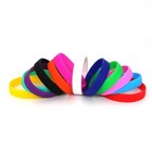 2 Pack Red Black Silicone Wristbands Blank Rubber Bracelets Fitness Sports