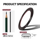 Jsiwoth 20ft X 1 8in Peel And Stick Wall Molding Trim  1 8 In  Shiny Black