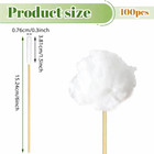 100pcs 6  Long Cotton Swab For Dog Ear Cleaning  Wound Care  Tear Stain Removal