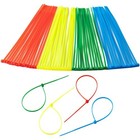 400 Pcs Small Colored Zip Ties Multi-color Zip Wire Tie For Deco Mesh 6 Inch