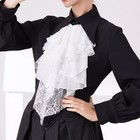 Victorian Collar Detachable Ruffle Jabot Long Neck Collar Gothic Lolita Collars