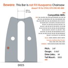 25   Chainsaw Bar Chain 3 8   0 063   84dl For Stihl Ms380 Ms381 038 Ms390 Ms362