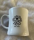 The Coffee Bean   Tea Leaf White Coffee Mug Cup Diner Style Thick 14oz  rare 