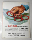 Caterpillar Sealed Track For D9 D8 D7 Tractors Brochure Poster Vintage 1962