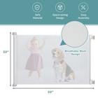33  Tall Retractable Baby Gate Mesh Safety Gate For Dog Indoor Outdoor Use