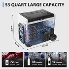 12v Car Refrigerator Electric Cooler Dc ac  -4    68    freezer Cooler With Wheels