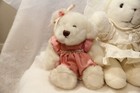 Lot Of 3 Plush Bears Toys Dolls - Older  All In Good Shape - See Pictures