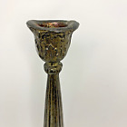 Brass Candlestick Taper Candle Art Dceo Ornate Hollywood Regency Vintage