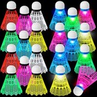 Glow In The Dark Led Badminton Shuttlecocks Set - Indoor Outdoor Sports Training