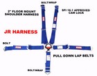 Jr Dragster Racing Harness Sfi 16 1 5 Point Cam Lock Cobalt Blue Or 30 Colors