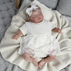 Realistic Real Reborn Dolls Vinyl Silicone Lifelike Newborn Baby Girl Doll Gift