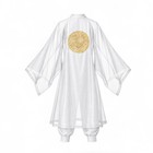 Korean Modern Hanbok Sheer Gonryongpo Dragon Robe   Pants Set White Costume