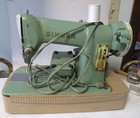 Vintage Singer Sewing Machine Mint Green With Case 1950   s Tested Working 185k