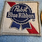Vintage Brewery Pabst Blue Ribbon Patches 2   Vibrant Colors Great Condition