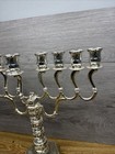 Vintage  Silver-plated Menorah Hanukkah 14   jewish Judaica