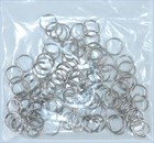 Lot Of 100 Key Split Ring 15mm Stainless Steel Silver Diameter Split Ring