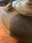 Antique Decorative Brass Teakettle    Primitive Rivets see Photos