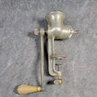 Vintage Universal No  2 Meat Grinder Clamp-on Hand Crank Cast Iron Made Usa
