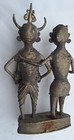 Antique Indian Oxidized Brass Statue Dhokra Art