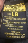 New Men s Scorpion Covert Wax Riding Shirt Motorcycles Black Size Large