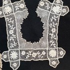 Antique  4  Lot Victorian Crochet Lace Cuffs   Collars Edwardian Square Vtg