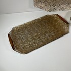 Georges Briard Vintage Mid-century Modern Gold Glass Serving Tray Candy Dish Lot